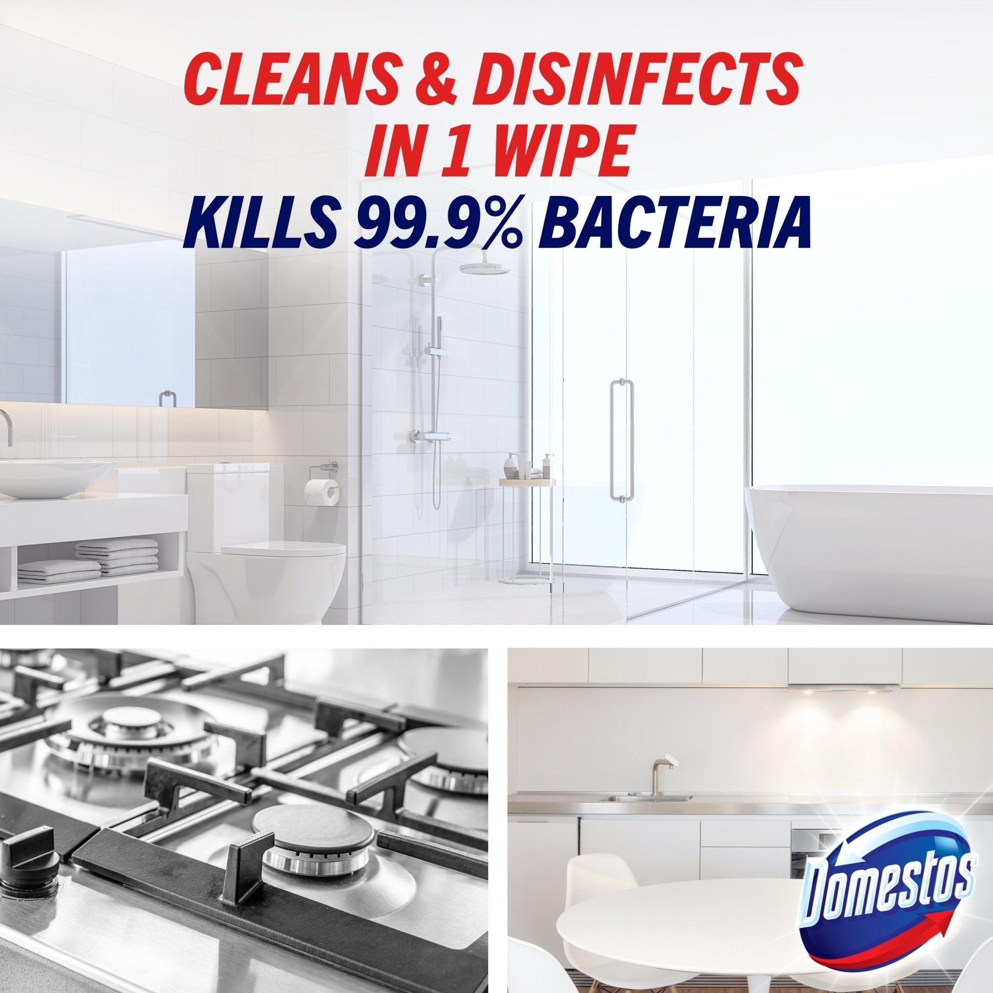 SALE - Domestos Pro 1+1 Disinfecting Wipes 80s Bundle - Unilever Professional Philippines
