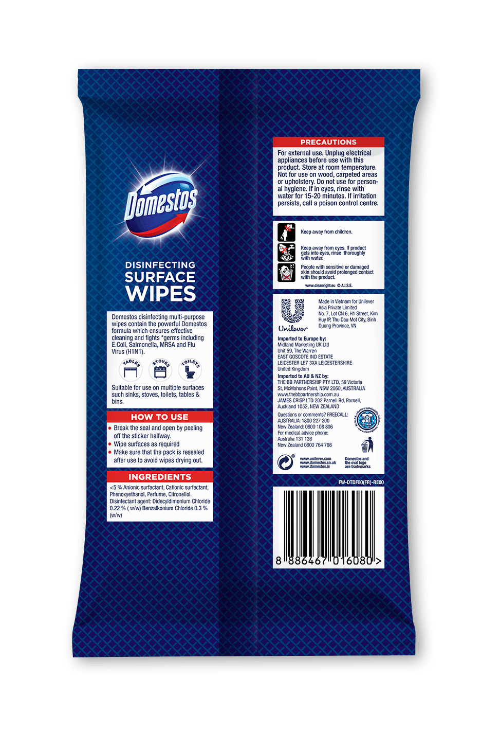 SALE - Surf powder 6kg + FREE 2x Domestos Wipes 80pcs - Unilever Professional Philippines