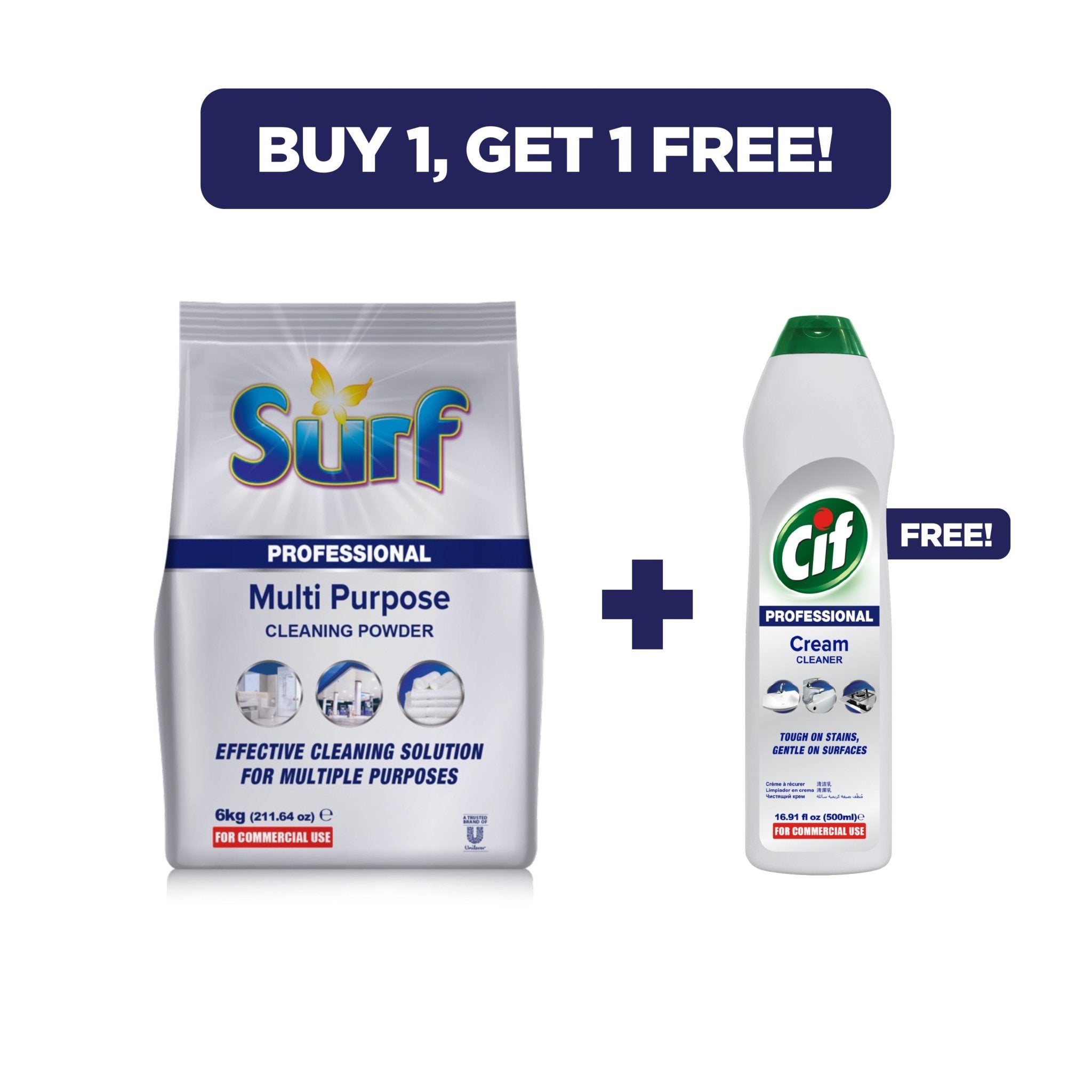 SALE - Surf powder + Free Cif cream Bundle - Unilever Professional Philippines